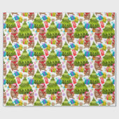 Cute Quokka Kerstmis Cadeaupapier (Vlak)