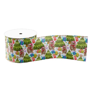 Cute Quokka Kerstmis Grosgrain Lint
