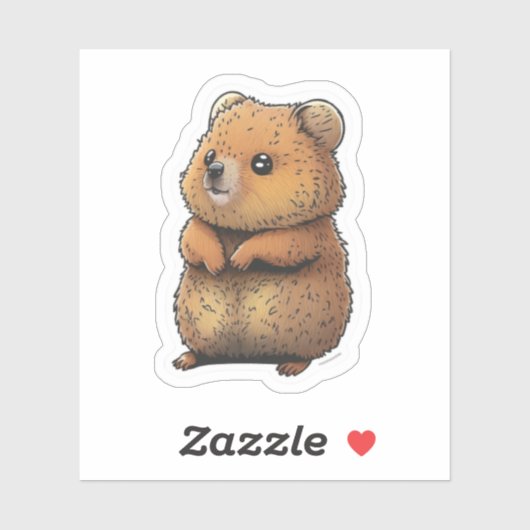 Cute Quokka Sticker (Vel)