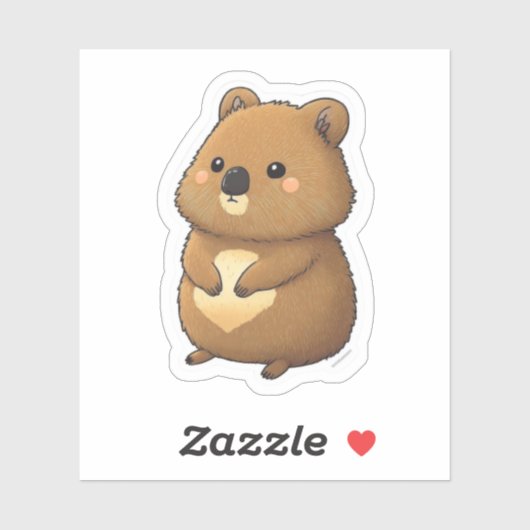 Cute Quokka Sticker (Vel)