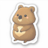Cute Quokka Sticker (Voorkant)