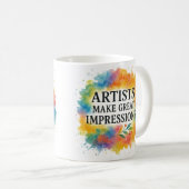 Cute quote. Artist coffee mug Koffiemok (Voorkant rechts)
