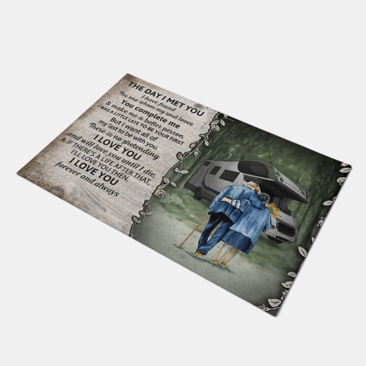 Cute Quotes Decor, Gift To Lover Deurmat (Schuin)