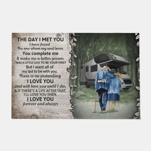 Cute Quotes Decor, Gift To Lover Deurmat (Voorkant)