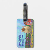 Cute Rabbit Animal Parade Bagagelabel (Achterkant verticaal)