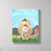 Cute Rabbit Animal Parade Canvas Afdruk (Voorkant)