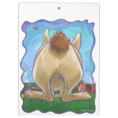 Cute Rabbit Animal Parade Klembord (Achterkant)