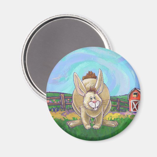 Cute Rabbit Animal Parade Magneet (Voorkant / Achterkant)