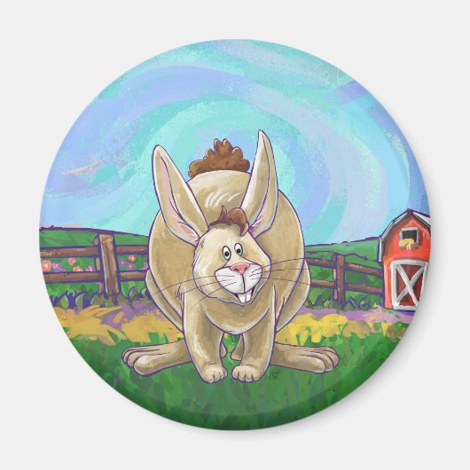 Cute Rabbit Animal Parade Magneet (Voorkant)
