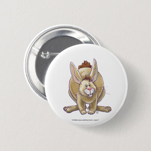 Cute Rabbit Animal Parade Ronde Button 5,7 Cm (Voorkant /achterkant)