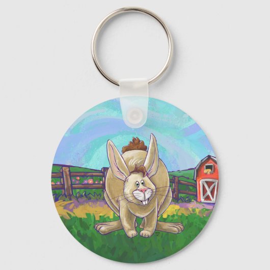 Cute Rabbit Animal Parade Sleutelhanger (Voorkant)