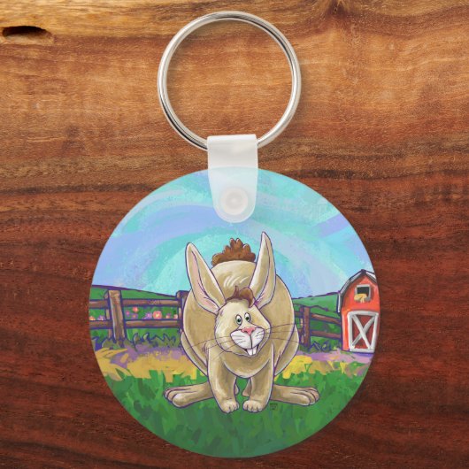 Cute Rabbit Animal Parade Sleutelhanger (Voorkant)