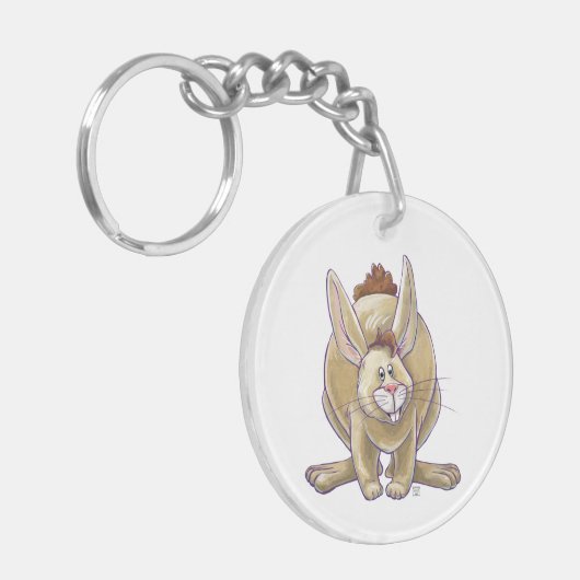 Cute Rabbit Animal Parade Sleutelhanger (Voorkant Links)