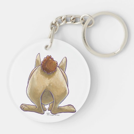 Cute Rabbit Animal Parade Sleutelhanger (Achterkant)