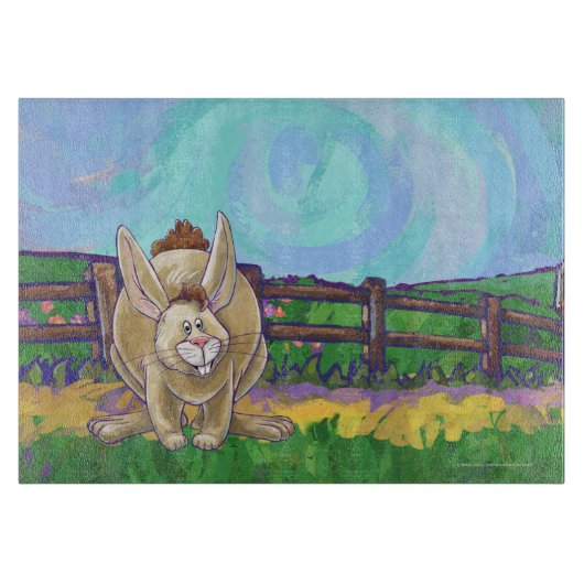 Cute Rabbit Animal Parade Snijplank (Voorkant)