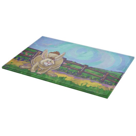 Cute Rabbit Animal Parade Snijplank (Hoek)