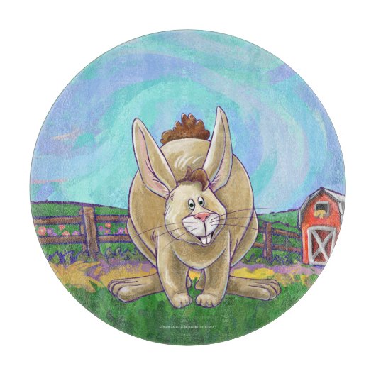 Cute Rabbit Animal Parade Snijplank (Voorkant)