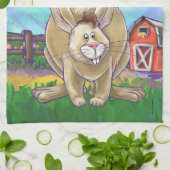 Cute Rabbit Animal Parade Theedoek (Gevouwen)