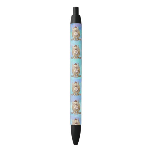 Cute Rabbit Animal Parade Zwarte Inkt Pen (Voorkant Verticaal)