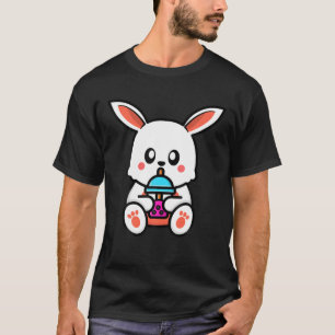 Cute Rabbit Boba Tea Kawaii Cadeau Anime Rabbit L T-shirt