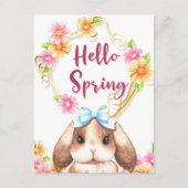 Cute Rabbit Briefkaart (Voorkant)