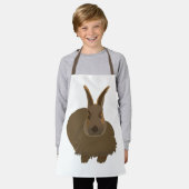 Cute Rabbit Bunny Kinderen Schort (Gedragen)