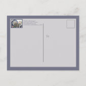 Cute Rabbit Bunny Painting Dedham Bord Floral Art Briefkaart (Achterkant)