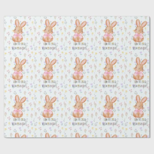 Cute Rabbit Cadeaupapier (Vlak)