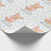 Cute Rabbit Cadeaupapier (Hoek)
