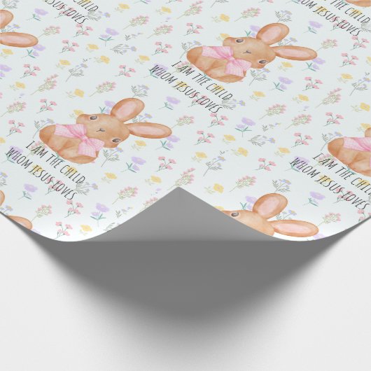 Cute Rabbit Cadeaupapier (Hoek)