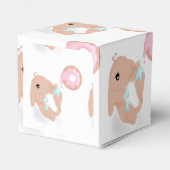 Cute Rabbit Cartoon Bunny Girls Birthday Bedankdoosjes (Achterkant)