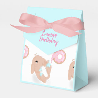 Cute Rabbit Cartoon Bunny Girls Birthday Bedankdoosjes