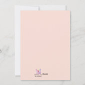 Cute rabbit Classroom Valentijn card Feestdagenkaart (Achterkant)