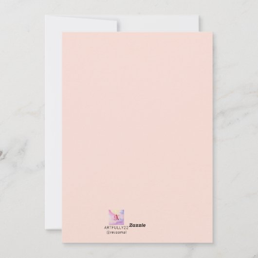 Cute rabbit Classroom Valentijn card Feestdagenkaart (Achterkant)