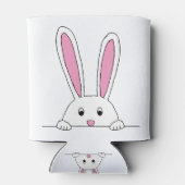 Cute Rabbit Clipart Peaking Cute Animals Bunny Art Blikjeskoeler (Achterkant)
