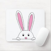 Cute Rabbit Clipart Peaking Cute Animals Bunny Art Muismat (Met muis)