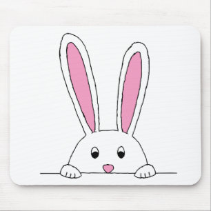 Cute Rabbit Clipart Peaking Cute Animals Bunny Art Muismat