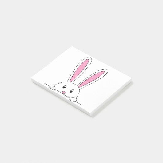 Cute Rabbit Clipart Peaking Cute Animals Bunny Art Post-it® Notes (Schuin)