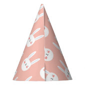 Cute Rabbit colorful Birthday Feesthoedjes (Achterkant)