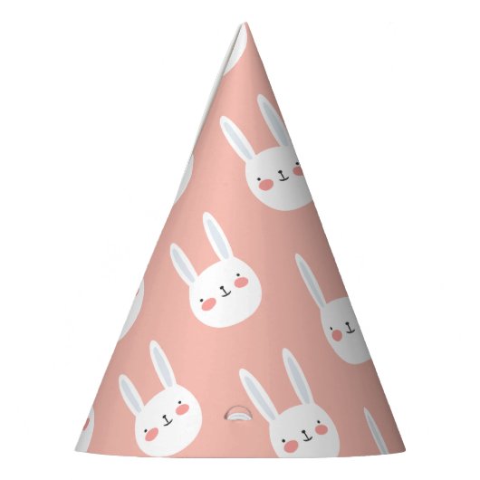 Cute Rabbit colorful Birthday Feesthoedjes (Links)