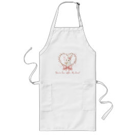 Cute Rabbit Cooking Apron - Personalized Chef Gift Lang Schort