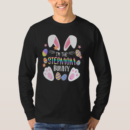 Cute Rabbit Ears Ik ben de Stepmama Bunny Matching T-shirt (Voorkant)