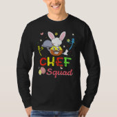 Cute Rabbit Easter Chef Squad Bunny Eggs Jobs T-shirt (Voorkant)