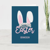 Cute Rabbit Feestdagen Kaart (Voorkant)