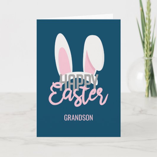 Cute Rabbit Feestdagen Kaart (Voorkant)