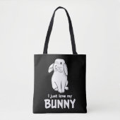 Cute Rabbit Ik hou gewoon van mijn Bunny Tote Bag (Voorkant)