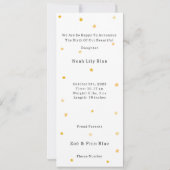 Cute Rabbit In Magical Night With Moon And Stars (Achterkant)