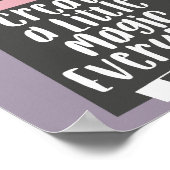 Cute Rabbit Inspirerend Quote Girls Nursery Room Poster (Hoek)