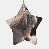 Cute Rabbit Keramisch Ornament (Links)