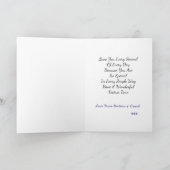 Cute Rabbit Kerstmis Holiday Speciaal Feestdagen Kaart (Binnen)